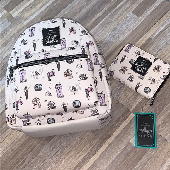 Loungefly Handbags - LOUNGEFLY DISNEY NBC mini backpack/wallet set!